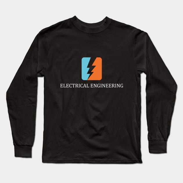 electrical engineering, engineer, text, and logo Long Sleeve T-Shirt by PrisDesign99